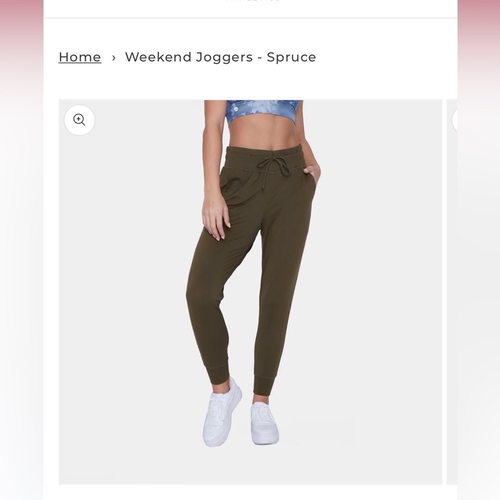 Senita Weekend Joggers Spruce sz Large TALL